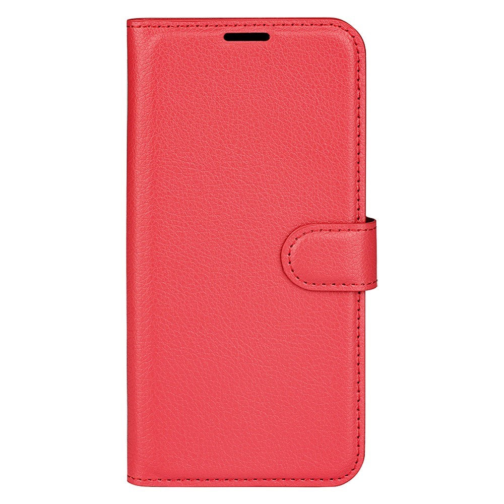 Xiaomi 15 - EIDERWOOD Faux Leather Flip Cover m. Kortholder og stativfunksjon - rød