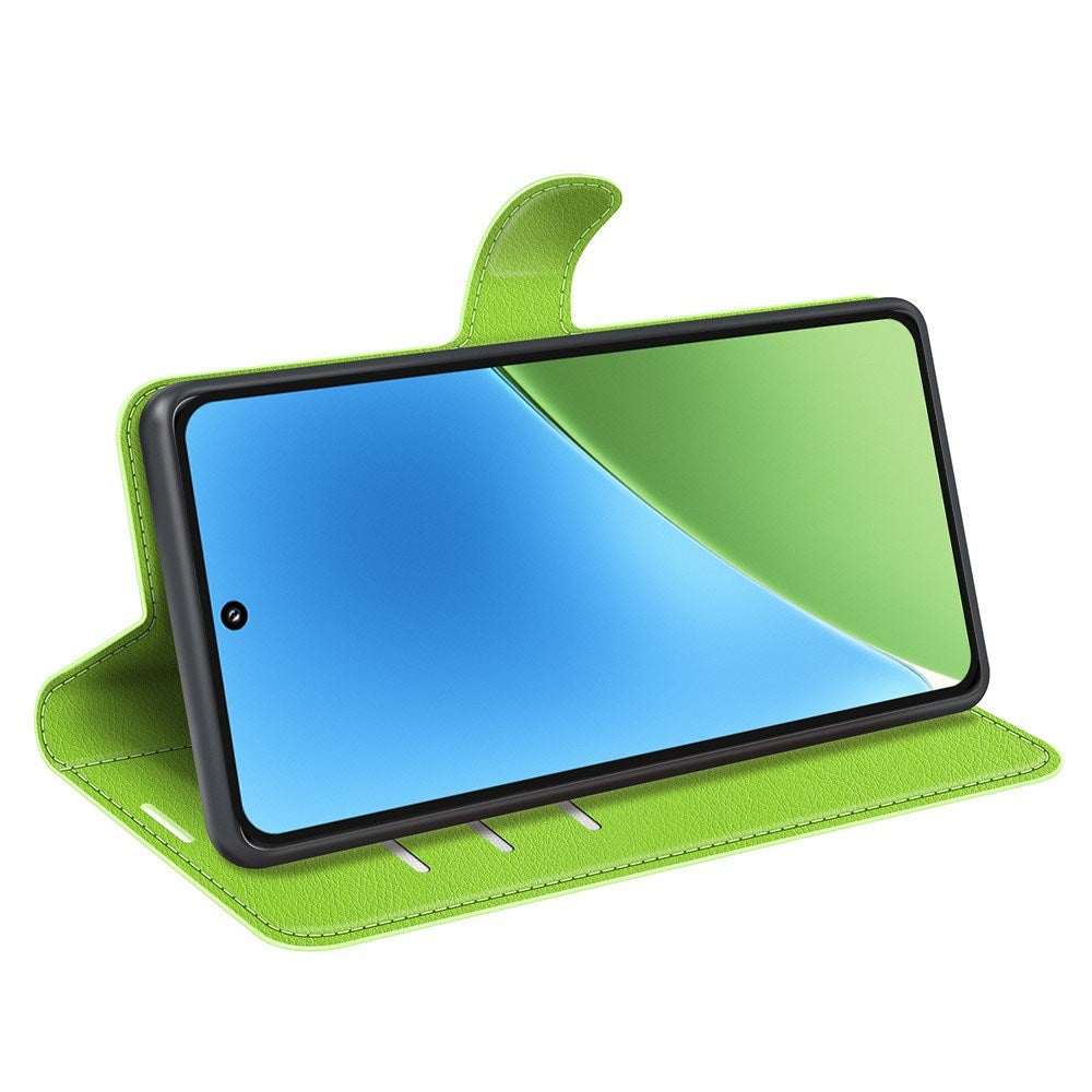 Xiaomi 15 - EIDERWOOD Kunstlæder Flip Cover m. Kortholder & Ståfunktion - Grøn