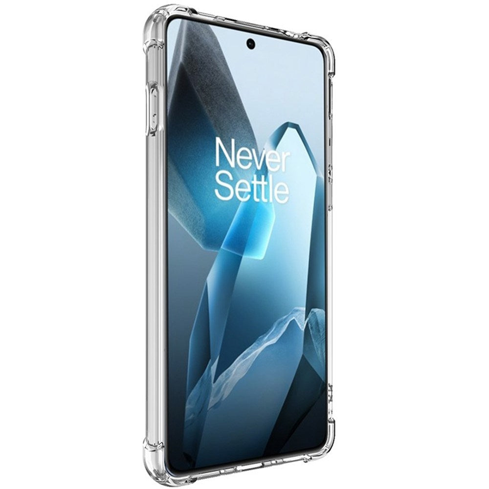 IMAK OnePlus 13 Hybrid Plastic Bakdeksel - MagSafe-kompatibel - Gjennomsiktig / Hvit