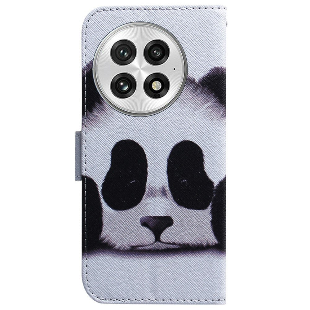 OnePlus 13 - EIDERWOOD Faux Leather Flip Cover m. Motiv - Panda