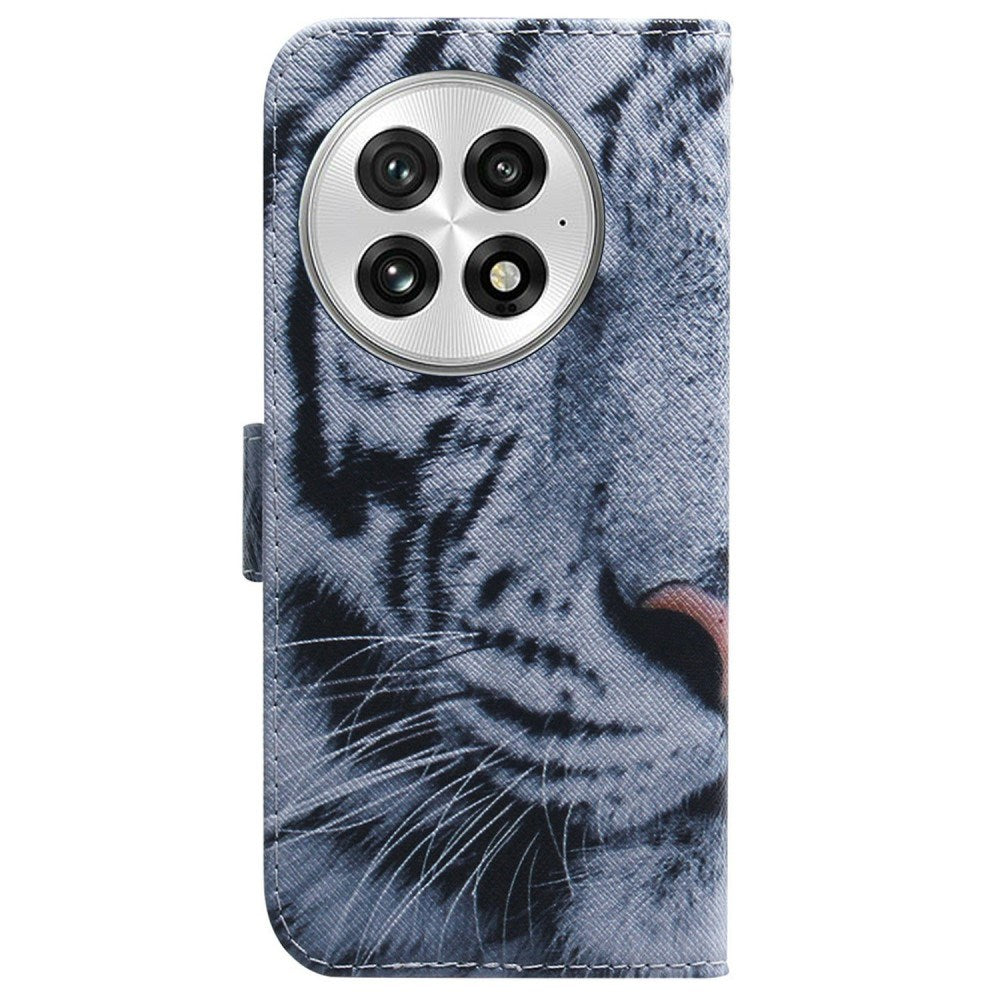 OnePlus 13 - EIDERWOOD Kunstlæder Flip Cover m. Motiv - Tiger