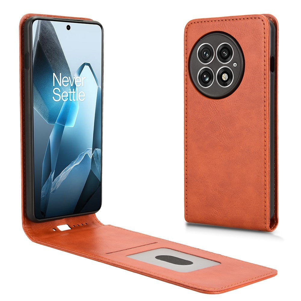 OnePlus 13 - EIDERWOOD Vegan Leather Flip Cover m. Kortlomme - Oransje