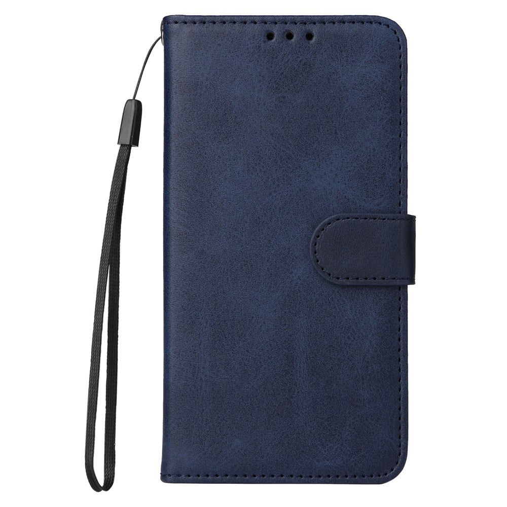 Honor Magic7 Lite - EIDERWOOD Faux Leather Flip Cover m. Stropp - Blå