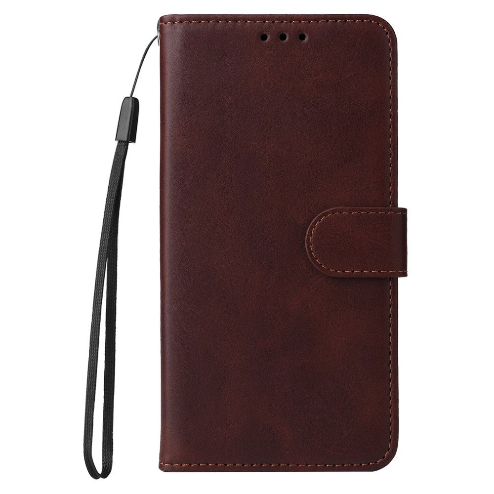 Honor Magic7 Lite - EIDERWOOD Faux Leather Flip Cover m. Stropp - Brun