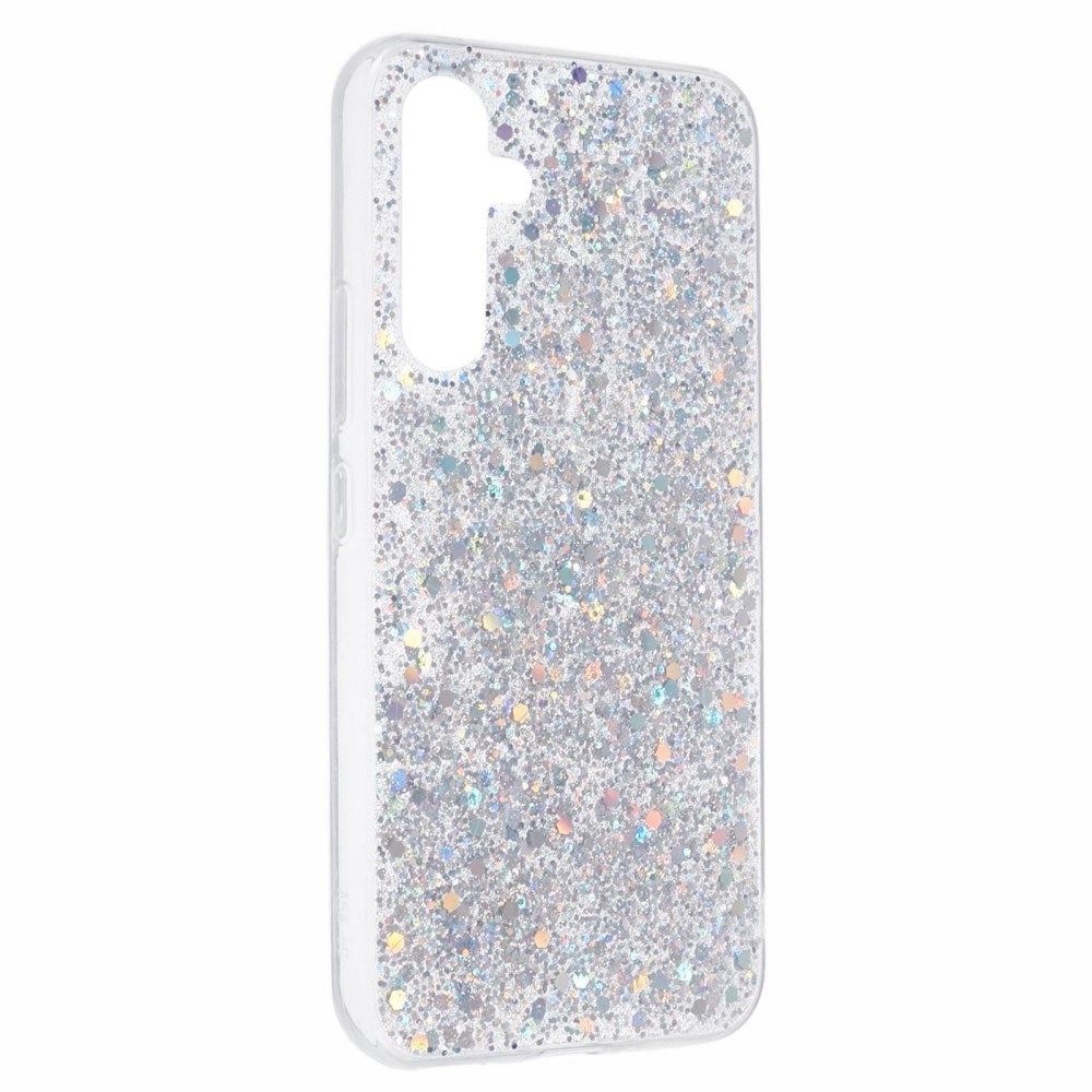 Samsung Galaxy A26 (5G) - EIDERWOOD fleksibelt plastdeksel m. Glitter - Sølv