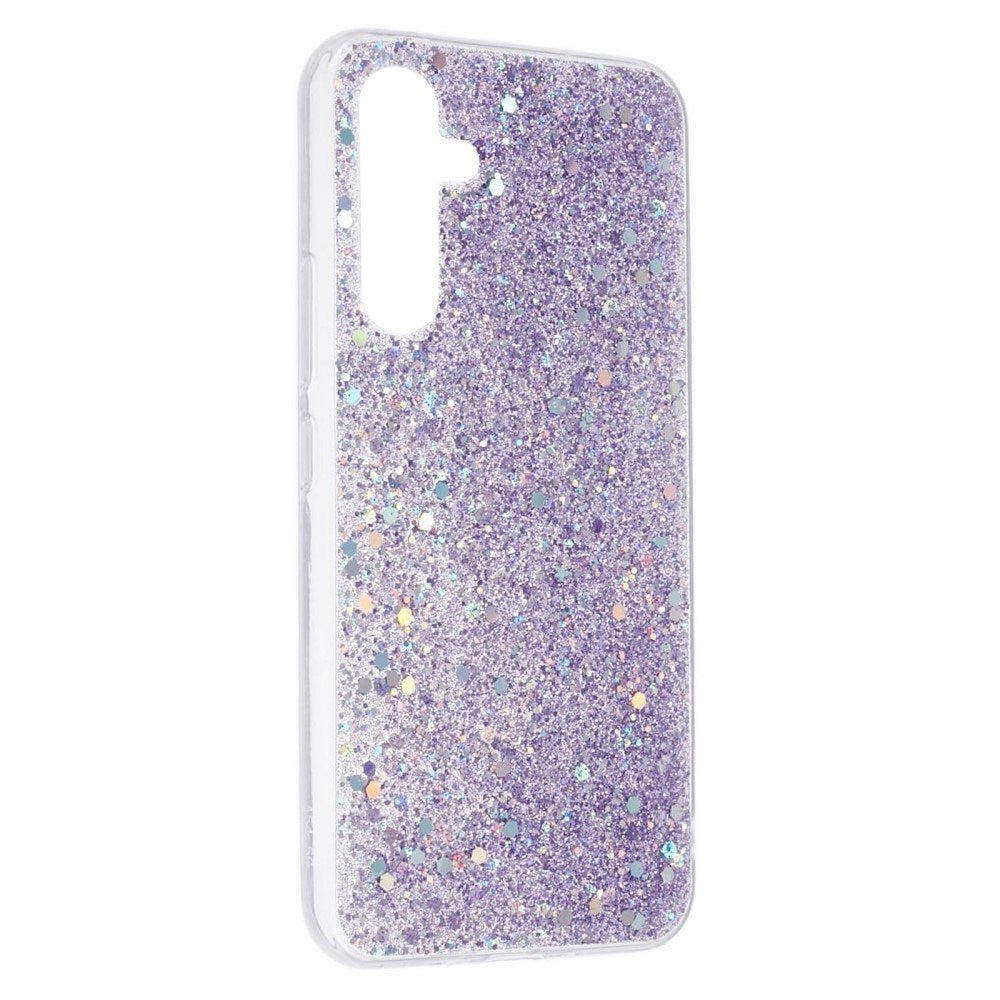 Samsung Galaxy A26 (5G) - EIDERWOOD fleksibelt plastdeksel m. Glitter - Lilla