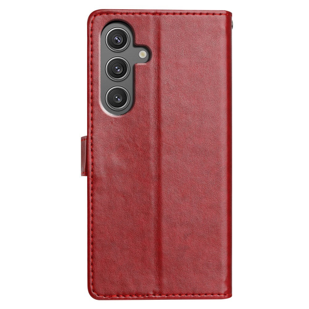 Samsung Galaxy A26 (5G) - EIDERWOOD Faux Leather Flip Cover m. Stropp - Rød