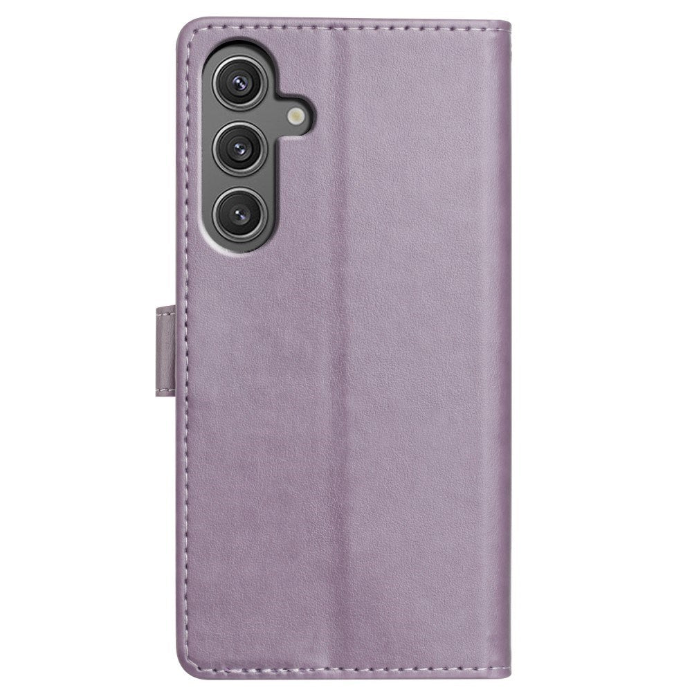Samsung Galaxy A26 (5G) - EIDERWOOD Faux Leather Flip Cover m. Stropp - Lilla