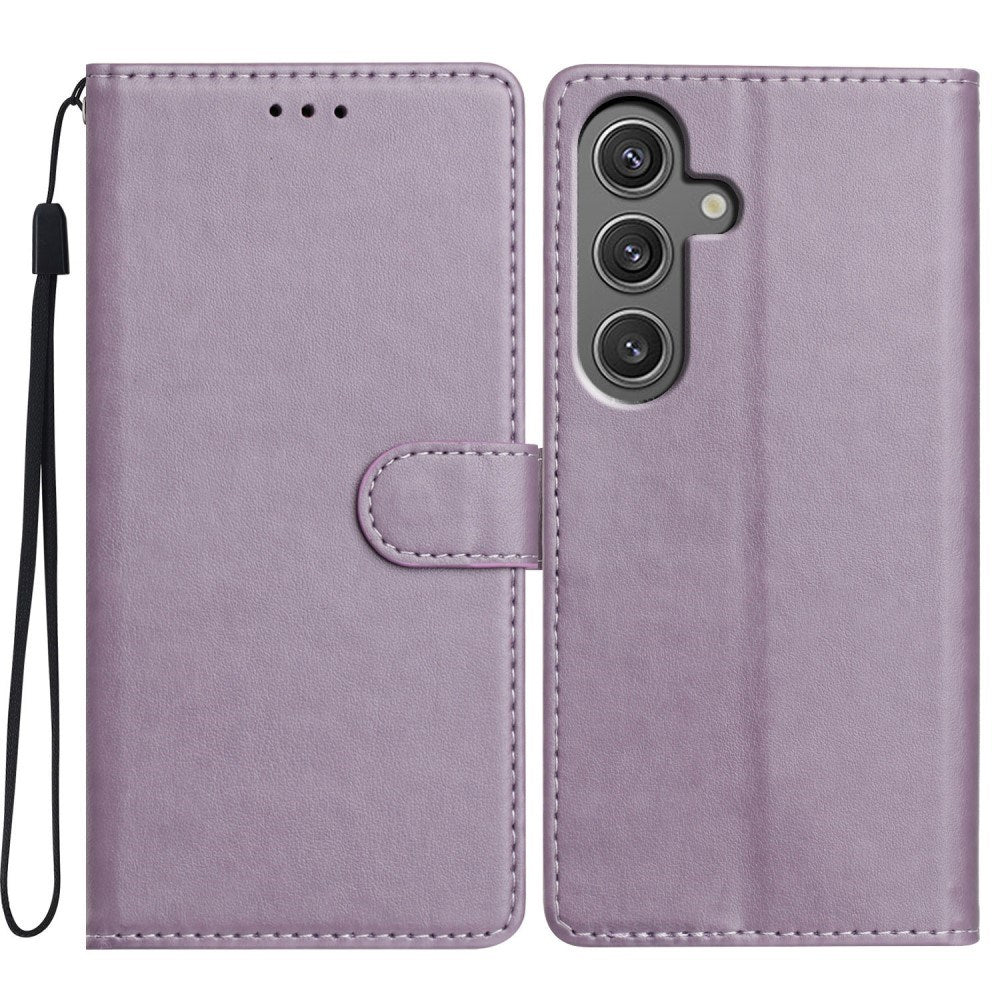 Samsung Galaxy A56 (5G) - EIDERWOOD Faux Leather Flip Cover m. Stropp - Lilla