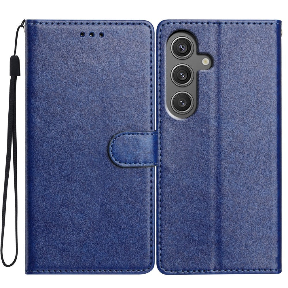 Samsung Galaxy A56 (5G) - EIDERWOOD Kunstlæder Flip Cover m. Strop - Blå