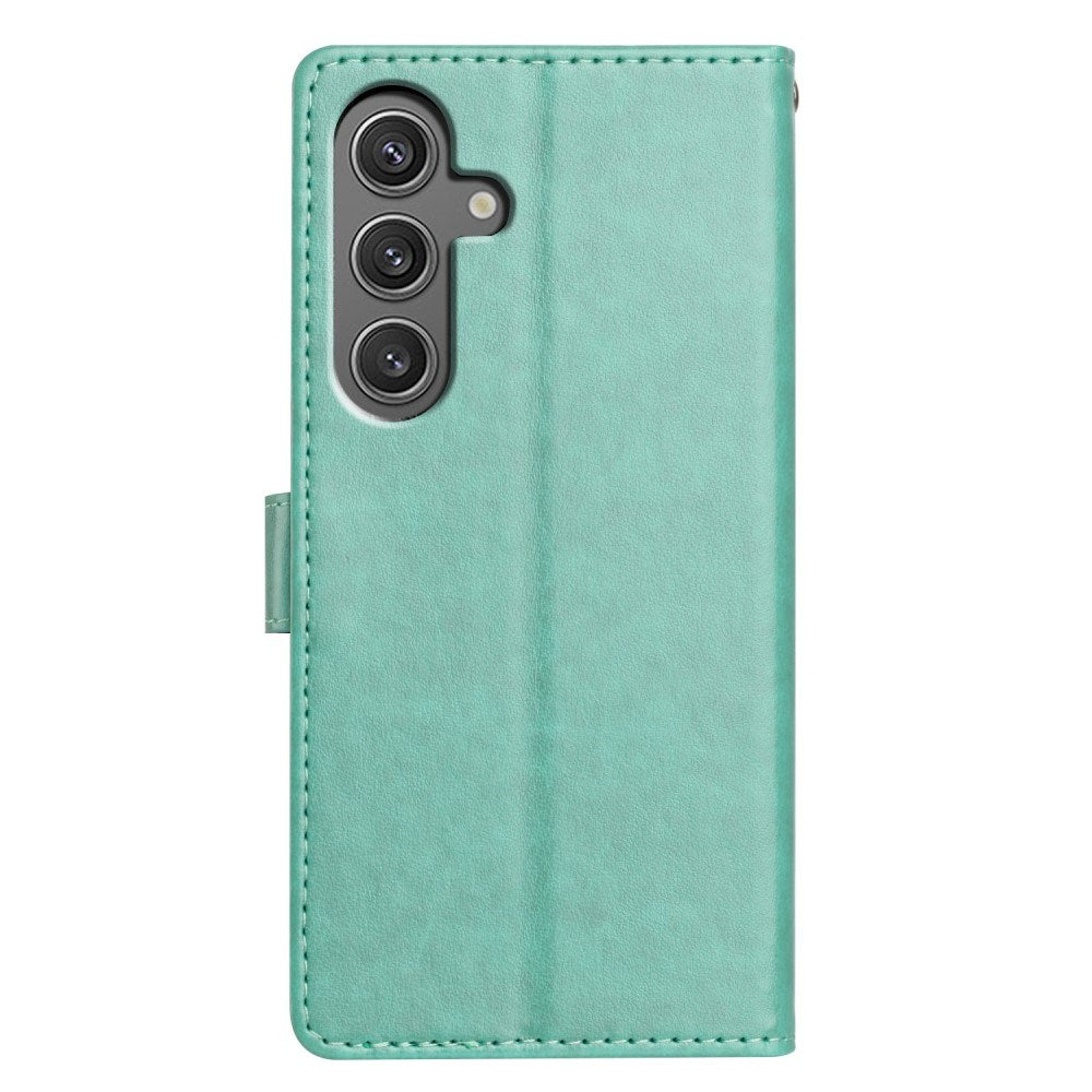 Samsung Galaxy A56 (5G) - EIDERWOOD Kunstlæder Flip Cover m. Strop - Grøn