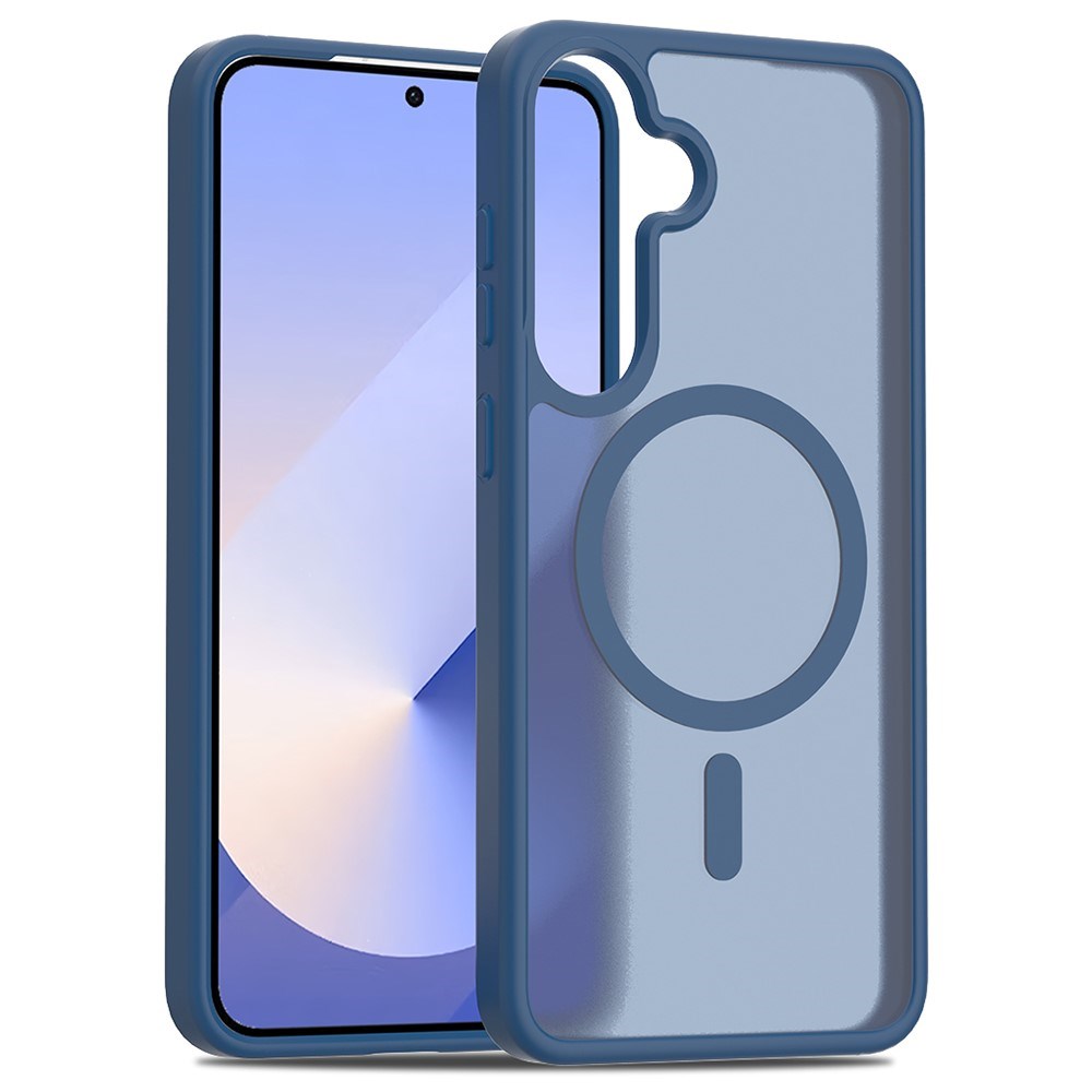 EIDERWOOD Samsung Galaxy S24+ (Plus) / S25+ (Plus) Matt Hybrid Bakdeksel - MagSafe-kompatibel - Blå / Gjennomsiktig