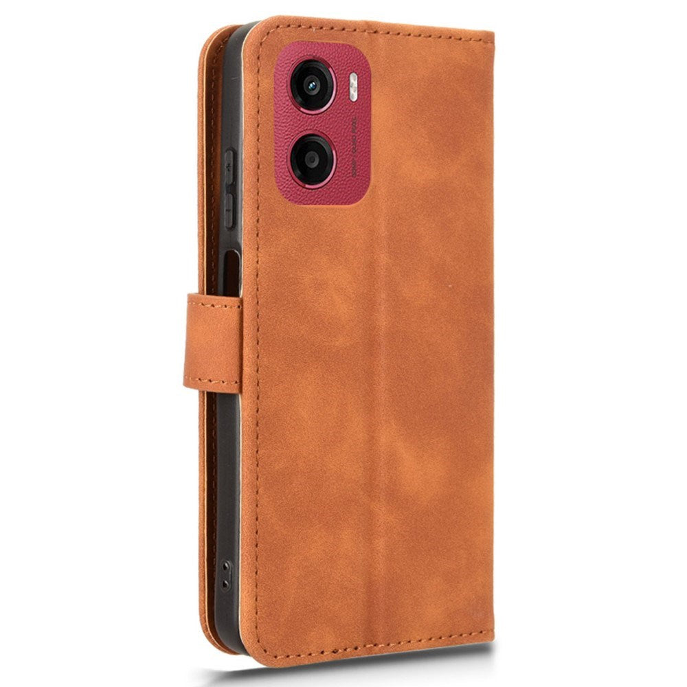 EIDERWOOD Motorola Moto G05 Flip Cover - Kortholder & Ståfunktion - Brun