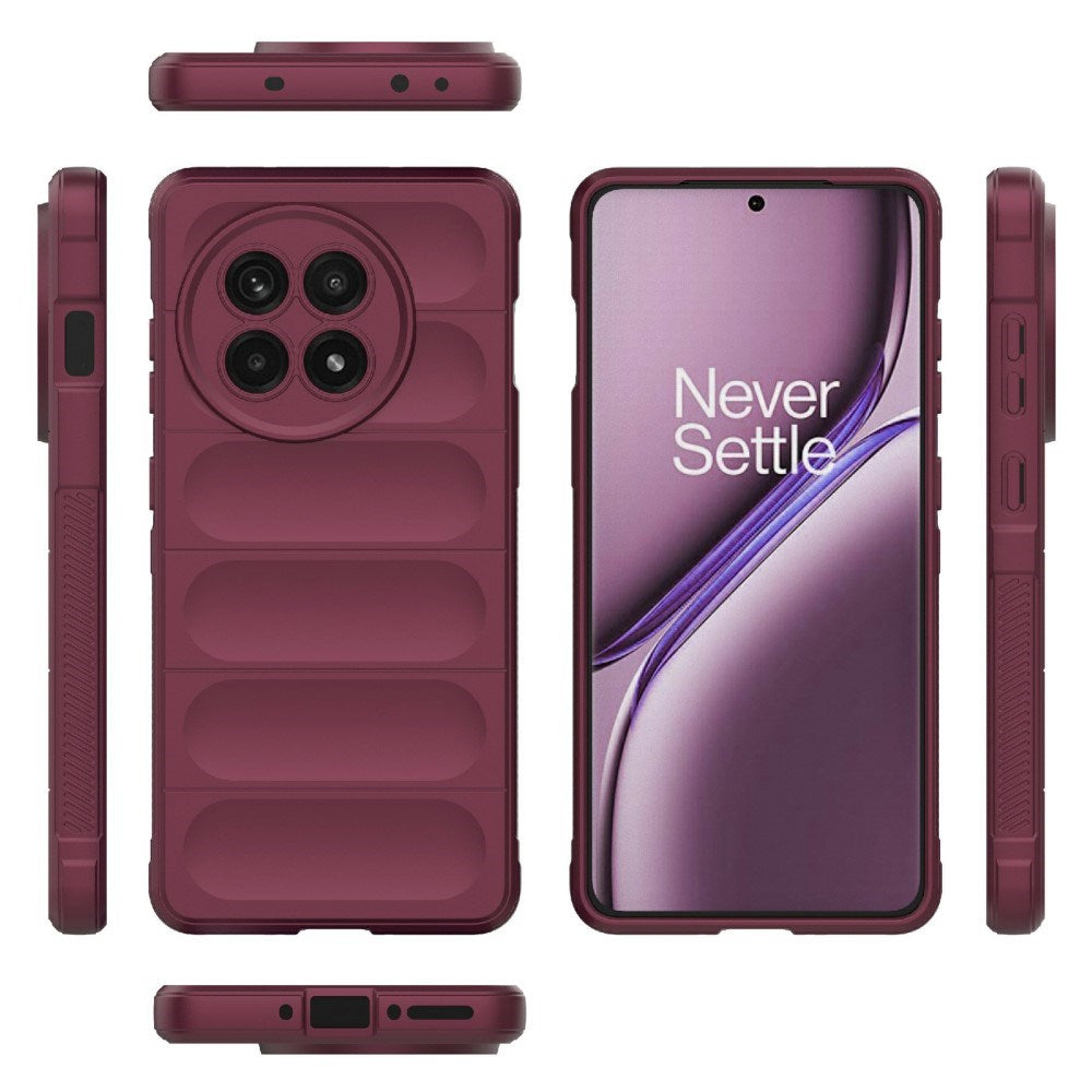 EIDERWOOD OnePlus 13R fleksibelt plastbakdeksel - Burgundy