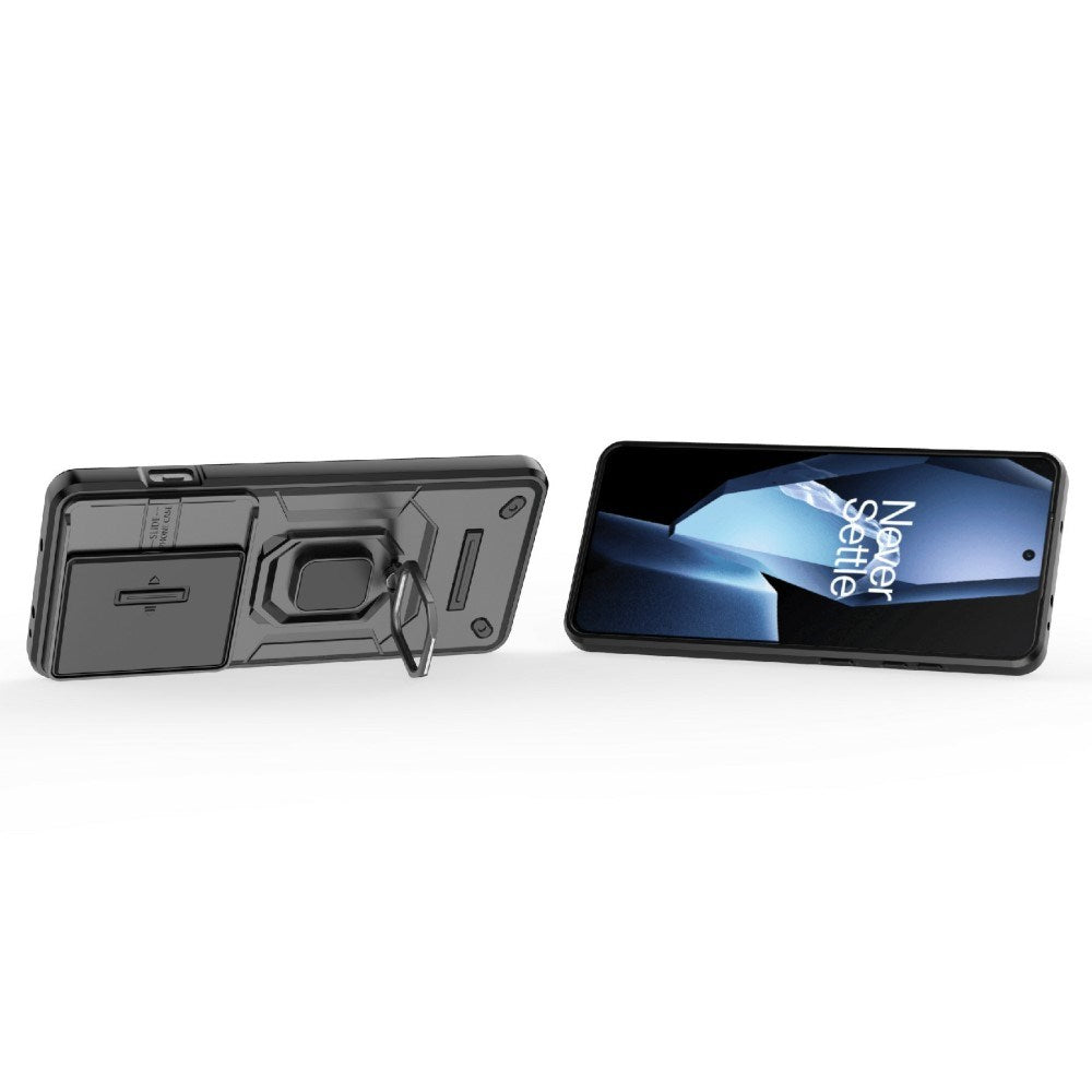 EIDERWOOD OnePlus 13R Craftsman-deksel med integrert kamerabeskyttelse - svart