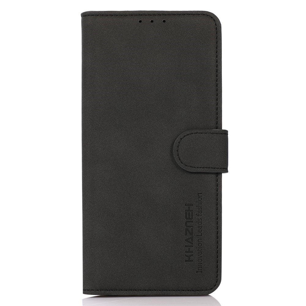 KHAZNEH - Xiaomi Redmi Note 14 (5G) - Kunstlæder Flip Cover m. Kortholder & Ståfunktion - Sort