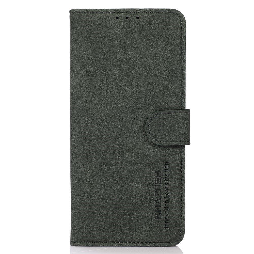 KHAZNEH - Xiaomi Redmi Note 14 (5G) - Kunstlæder Flip Cover m. Kortholder & Ståfunktion - Grøn