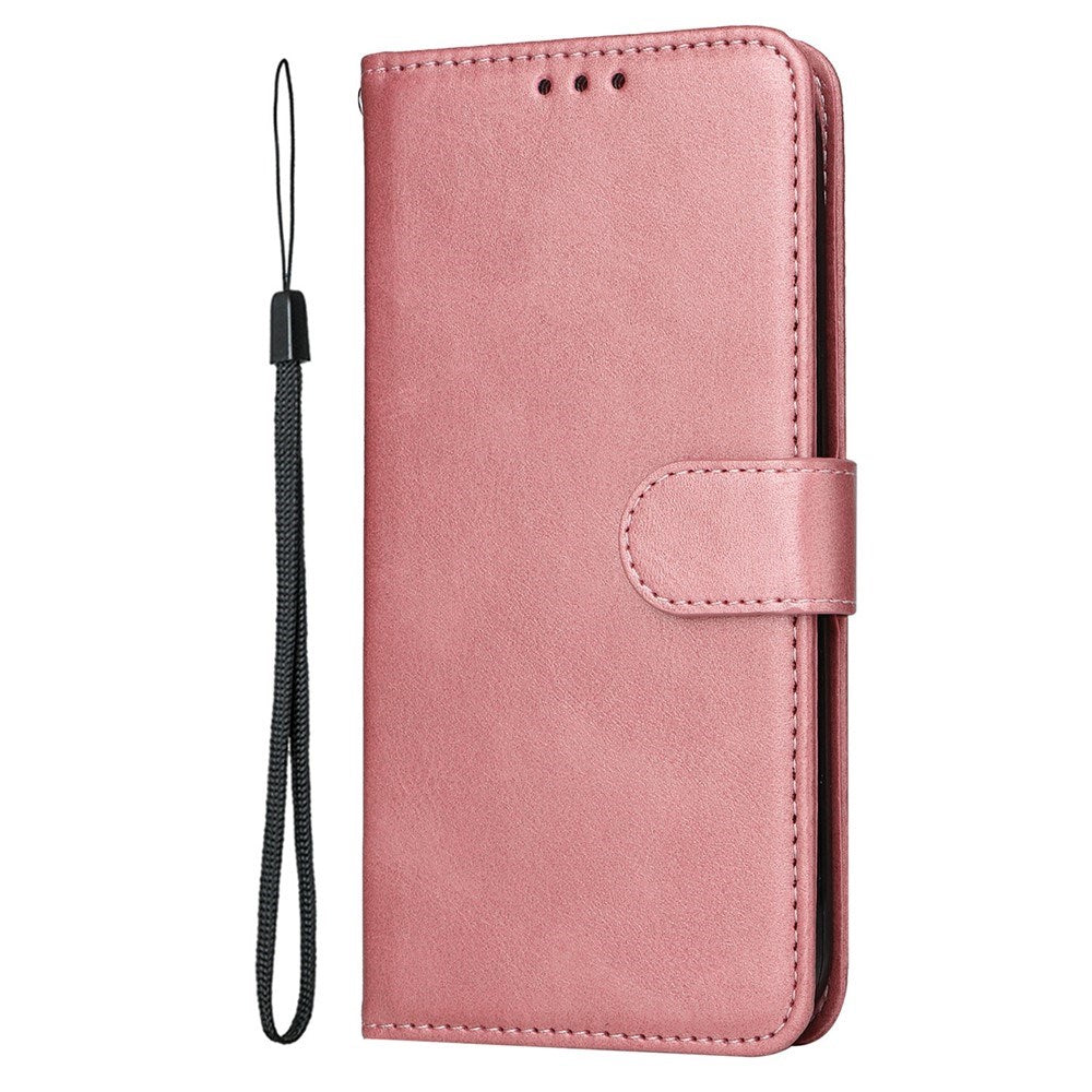 Motorola Edge 60 Neo / 50 Neo / ThinkPhone 25 EIDERWOOD Kunstlæder Flip Cover - Strop - BrunLyserød