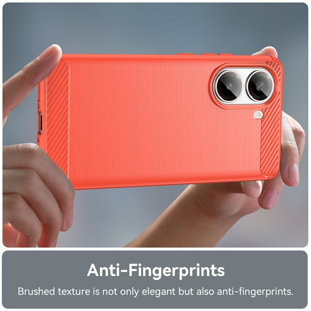 EIDERWOOD Xiaomi Poco X7 Pro Brushed Carbon Bagside Cover - Rød