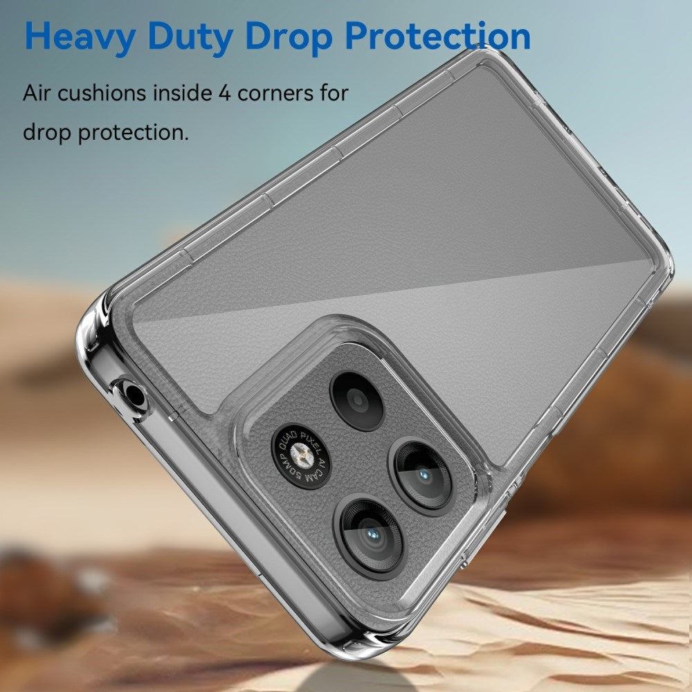 EIDERWOOD Motorola Moto G15 / G05 / E15 Hybrid plastbakdeksel - gjennomsiktig