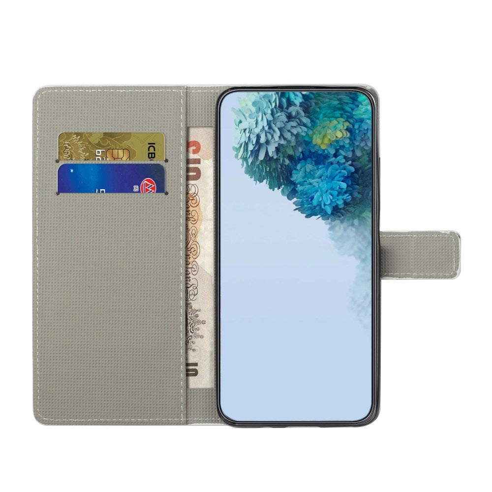EIDERWOOD Samsung Galaxy S25 Edge Kunstlæder Flip Cover m. Pung & Ståfunktion - Sommerfugle