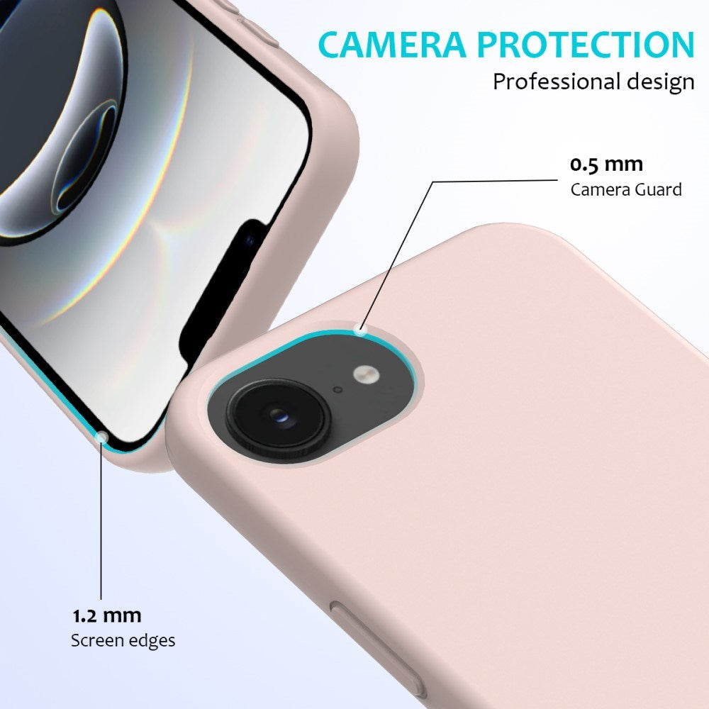 EIDERWOOD iPhone 16e silikonetui - Fôret innside - Rosa