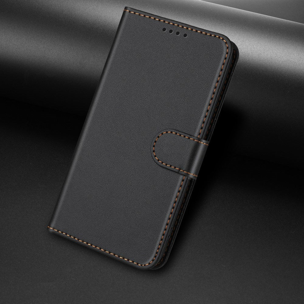 EIDERWOOD Xiaomi Redmi 14C / Poco C75 Kunstlæder Flip Cover m. Pung & Ståfunktion - Sort