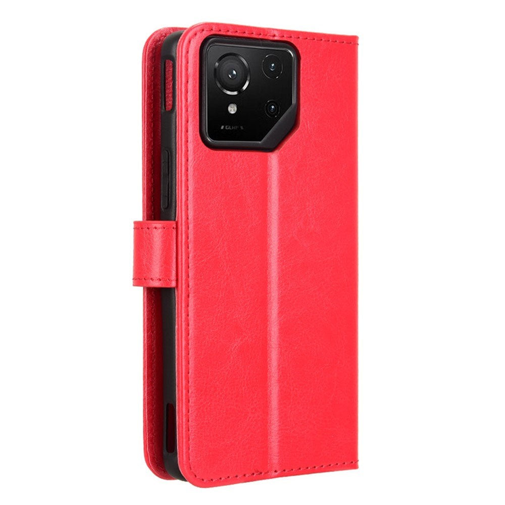 EIDERWOOD - Asus ROG Phone 9 (5G) / 9 Pro (5G) - Kunstlæder Flip Cover m. Kortholder & Ståfunktion - Rød