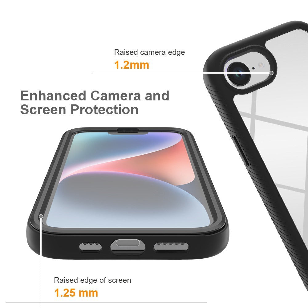 EIDERWOOD iPhone 16e 2-i-1 Bagside Cover med Indbygget Skærmbeskyttelse - Blå