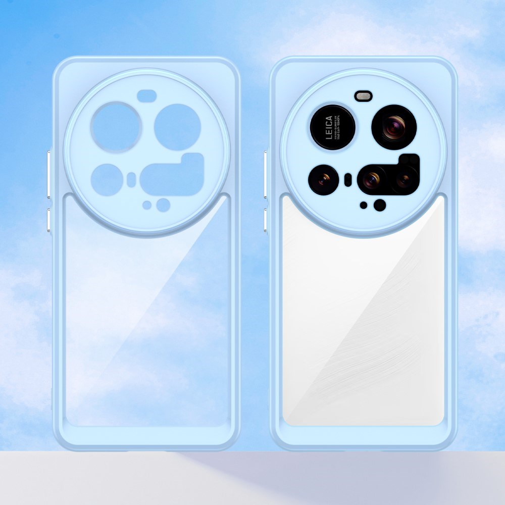 Xiaomi 15 Ultra - EIDERWOOD Hybrid Plastik Cover - Gennemsigtig / Blå