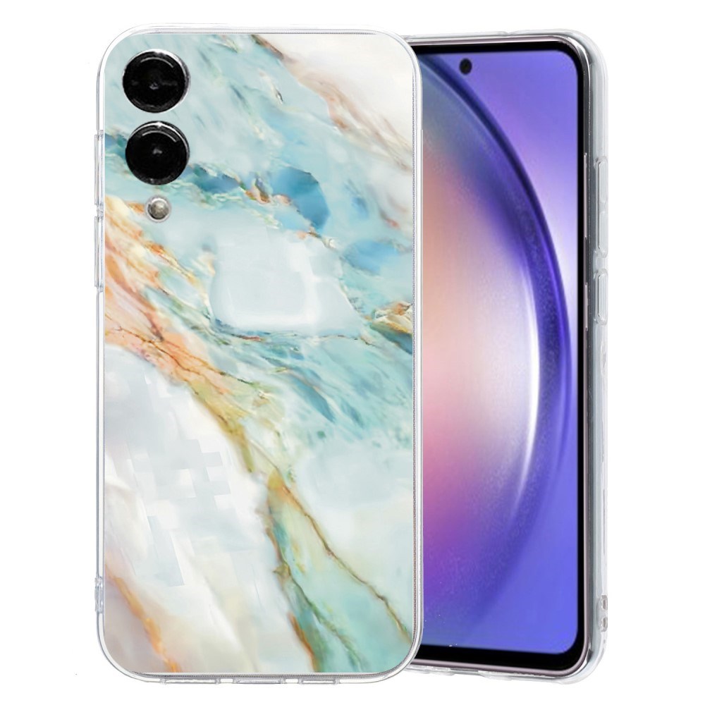 EIDERWOOD Samsung Galaxy S25 Edge fleksibelt plastbakdeksel m. Motiv - Gjennomsiktig / Marmor