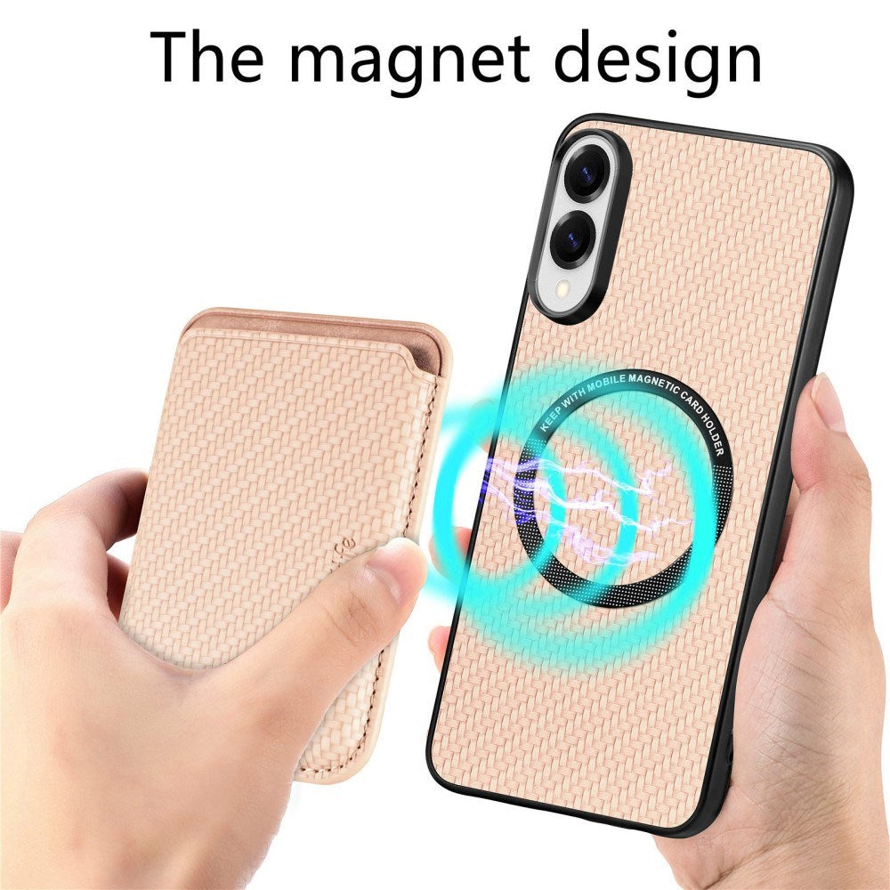 EIDERWOOD Samsung Galaxy S25 Edge Bakdeksel m. Avtakbar kortholder - Beige