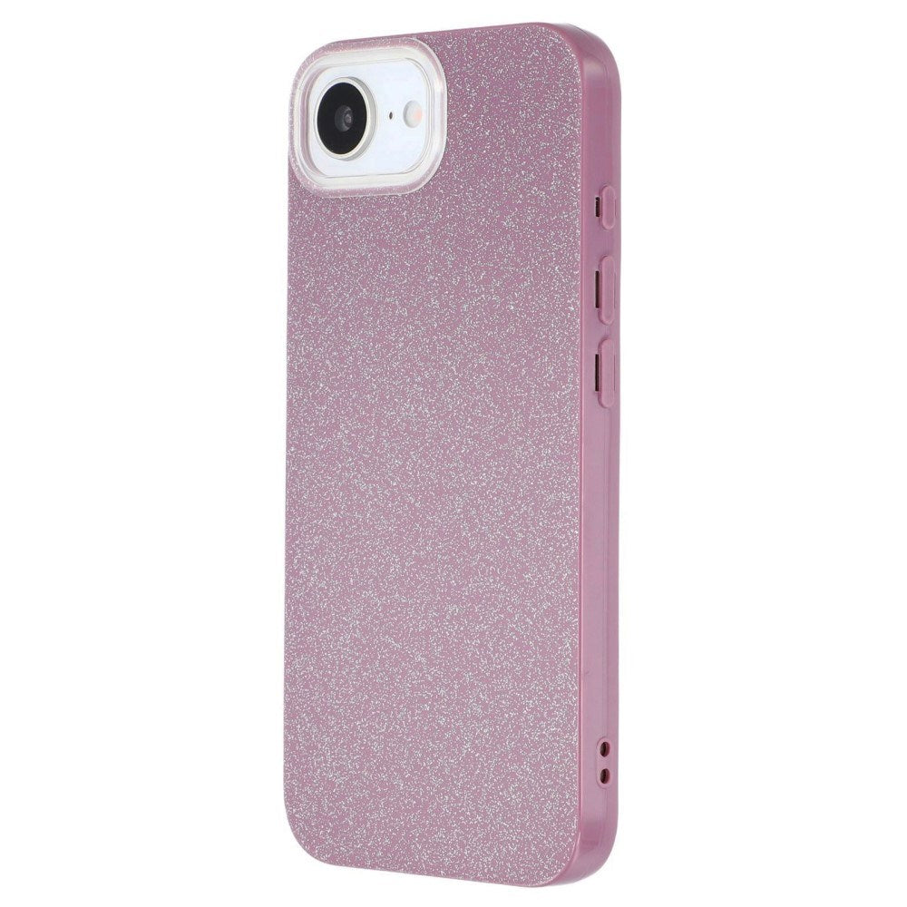 EIDERWOOD IPhone 16e Fleksibelt Plastik Bagside Cover m. Glimmer - Lyserød