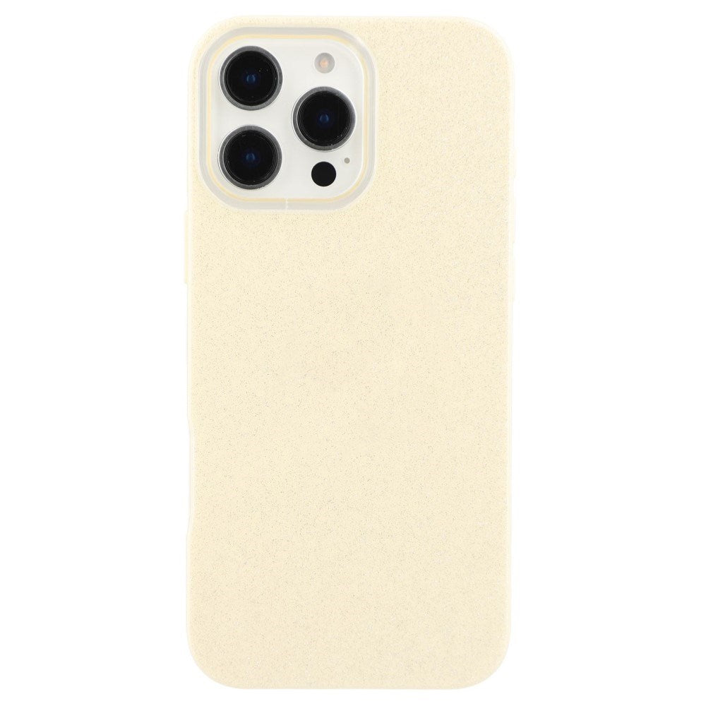 EIDERWOOD IPhone 16 Pro Fleksibelt Plastik Bagside Cover m. Glimmer - Gul