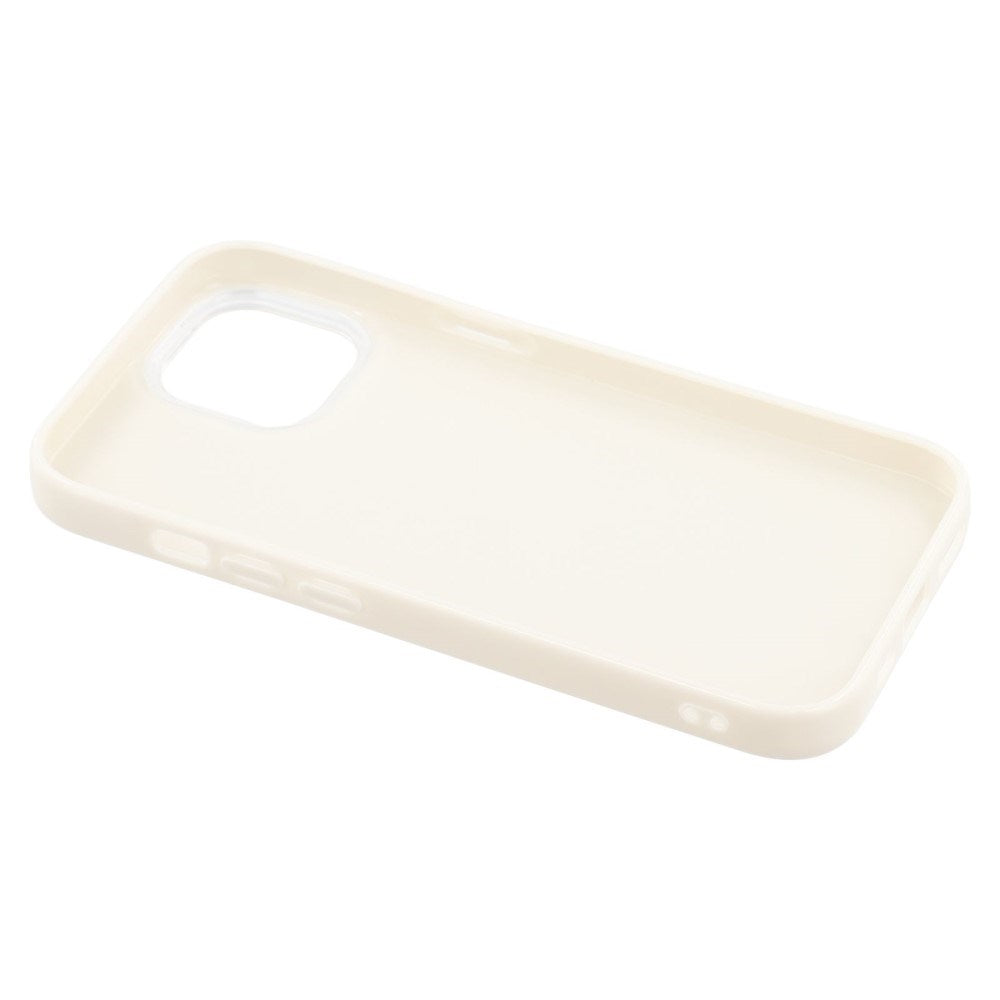 EIDERWOOD iPhone 14 / 13 Fleksibelt Plastik Bagside Cover m. Glimmer - Hvid