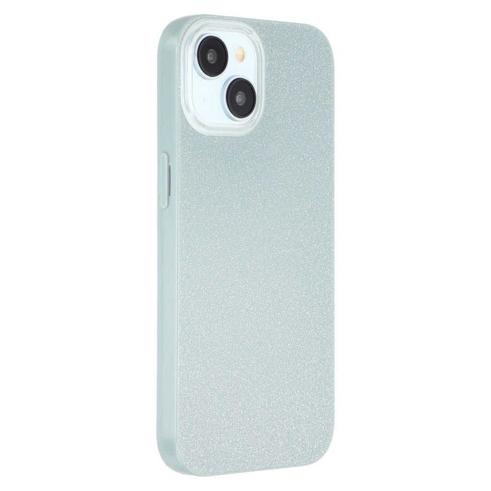 EIDERWOOD iPhone 14 / 13 Fleksibelt Plastik Bagside Cover m. Glimmer - Grøn