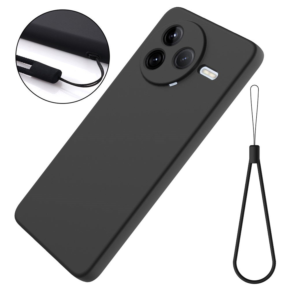 Xiaomi Poco F7 Pro EIDERWOOD Silikone Bagside Cover m. Strop - Sort