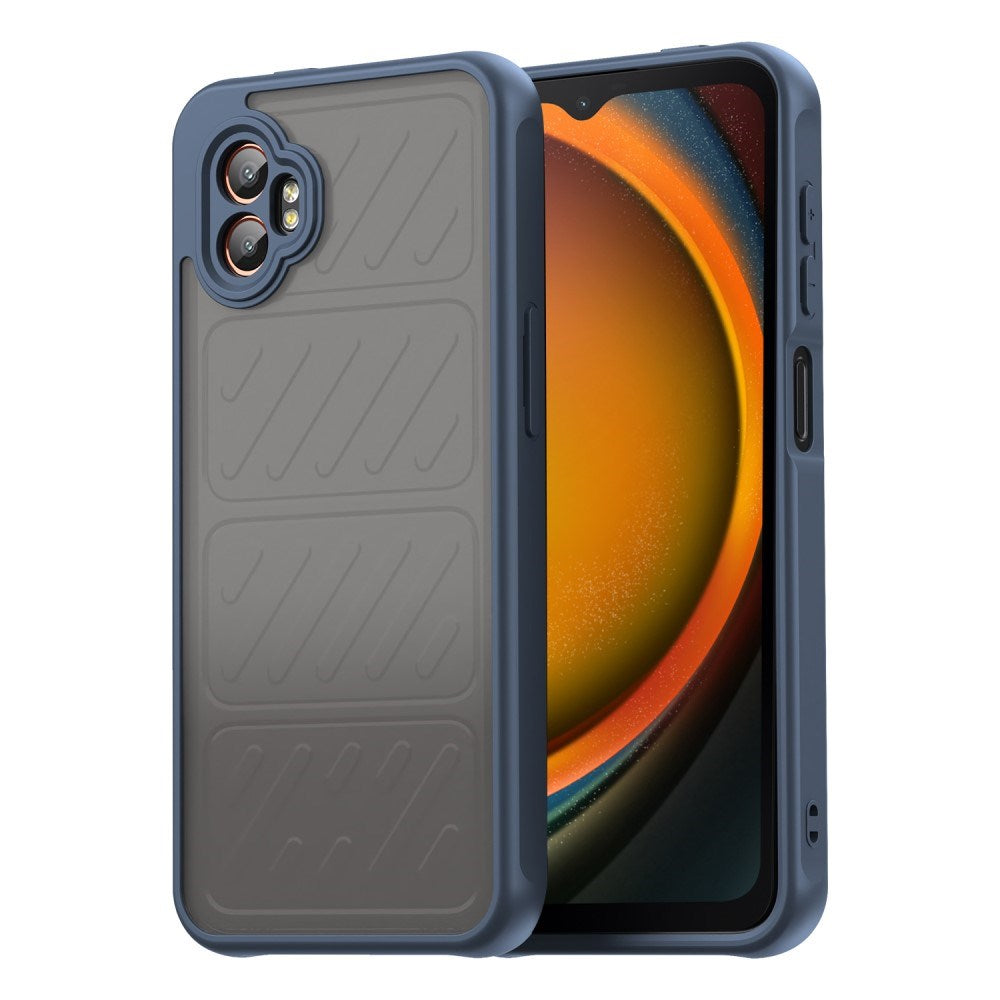 EIDERWOOD Samsung Galaxy Xcover 7 Pro Hybrid Plastik Bagside Cover m. Mat Bagside - Gennemsigtig / Blå