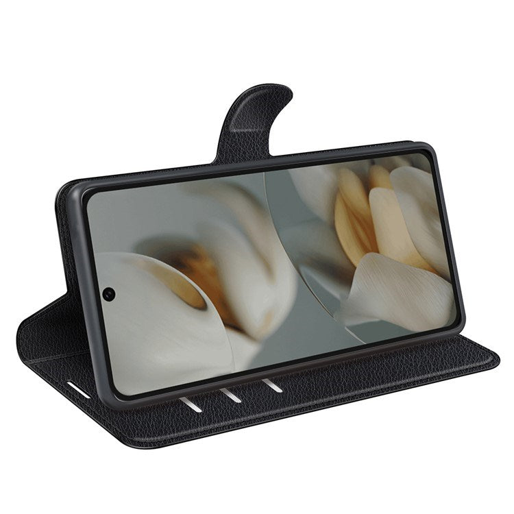 Google Pixel 10 Pro XL - EIDERWOOD Kunstlæder Flip Cover m. Kortholder & Ståfunktion - Sort