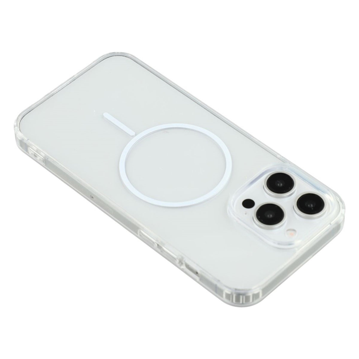 iPhone 15 Pro Max EIDERWOOD Hybrid Plast Bagside Cover - MagSafe Kompatibel - Gennemsigtig / Hvid