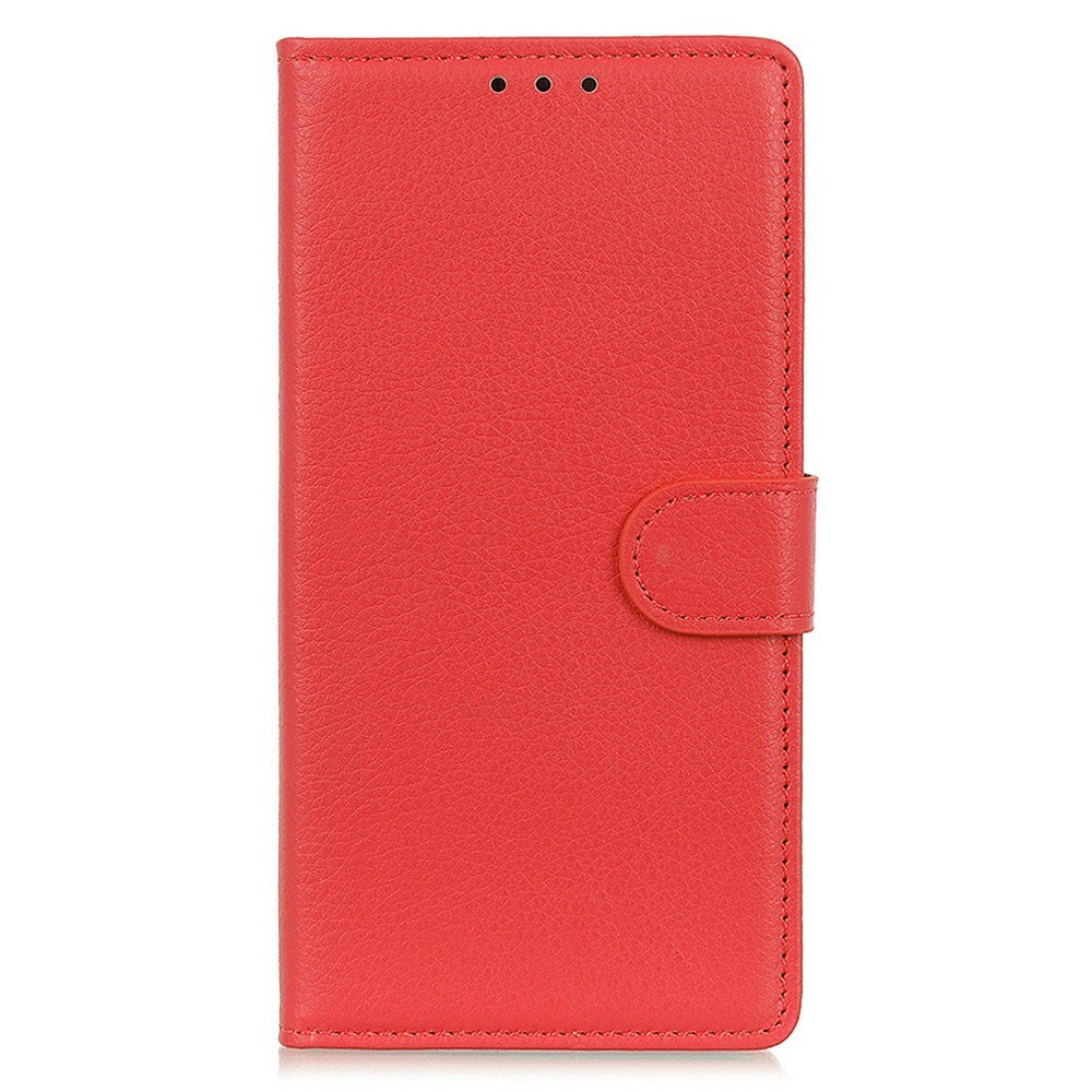 Sony Xperia 1 VII - EIDERWOOD Kunstlæder Flip Cover m. Kortholder & Ståfunktion - Rød