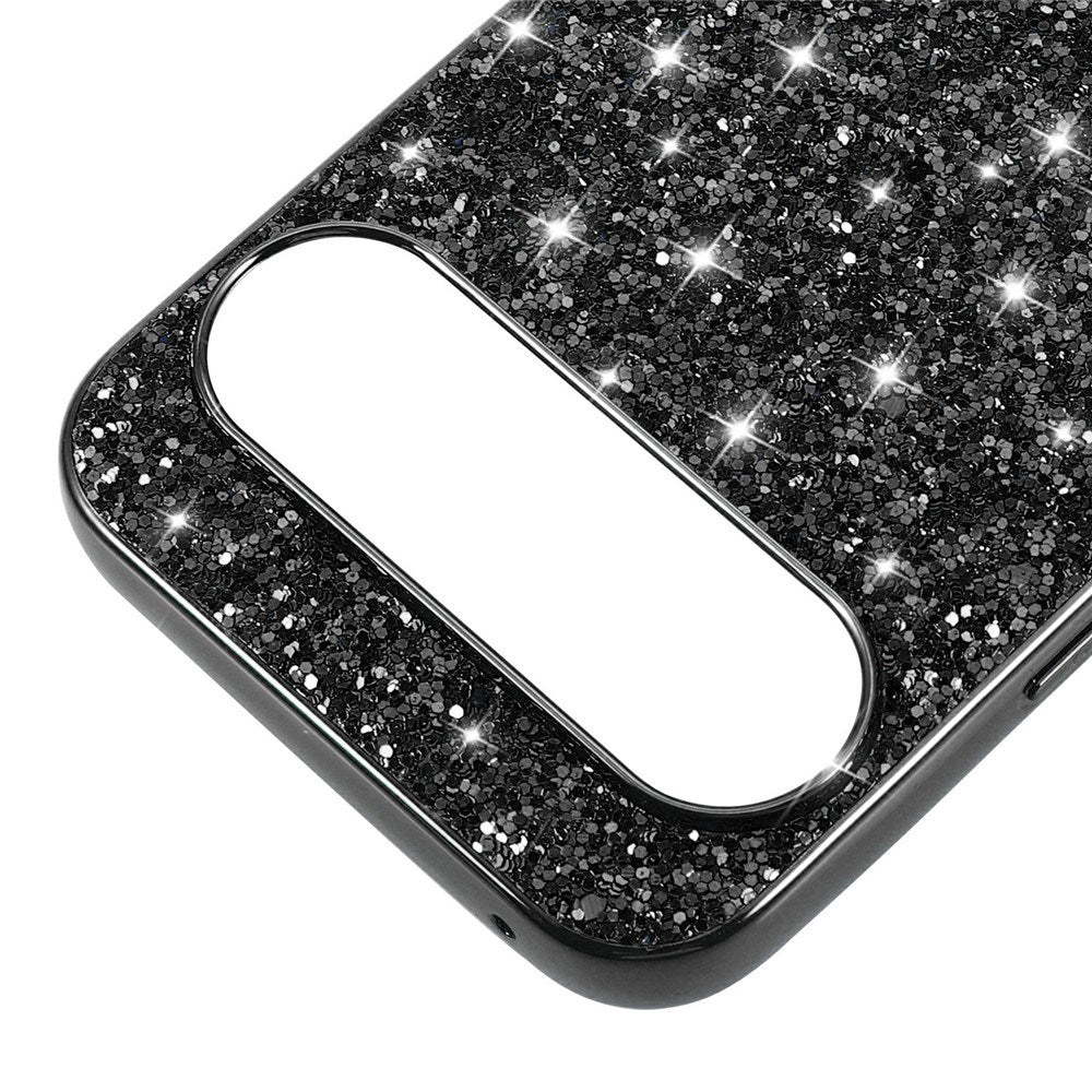 Google Pixel 10 Pro XL - EIDERWOOD Glitter Cover - Blå