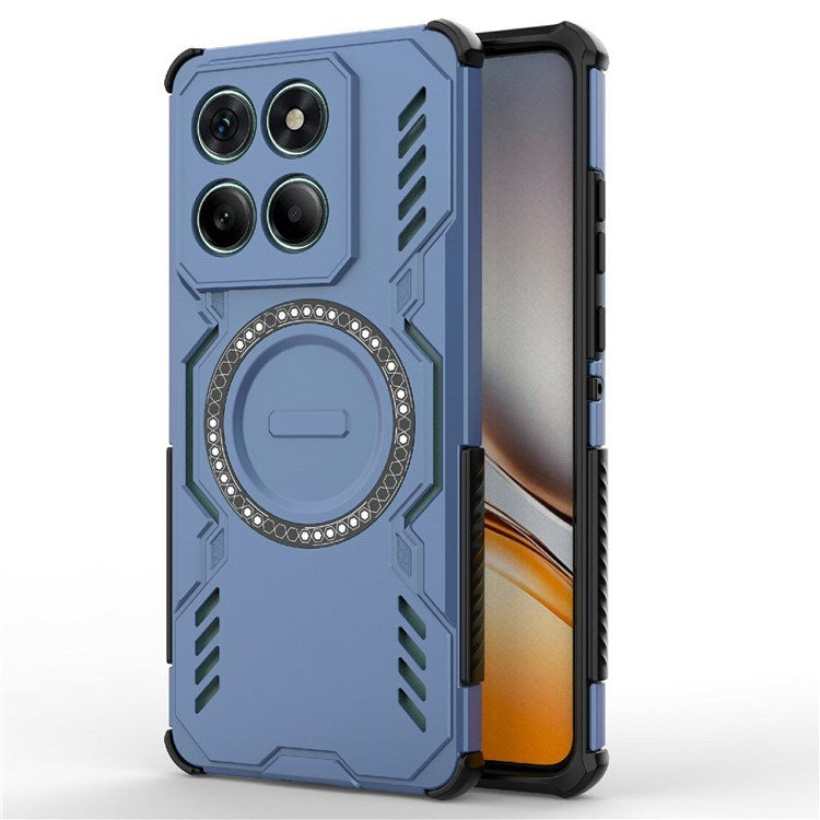 Motorola Edge 60 / Edge 60 Fusion - EIDERWOOD Hybrid Plastik Cover m. Varmeafledning - Blå