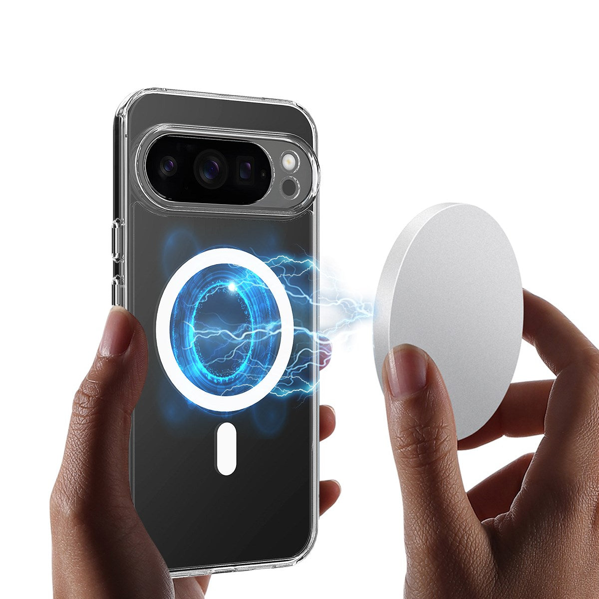 Google Pixel 10 Pro XL - EIDERWOOD Hybrid Plastik Cover - MagSafe Kompatibel - Gennemsigtig