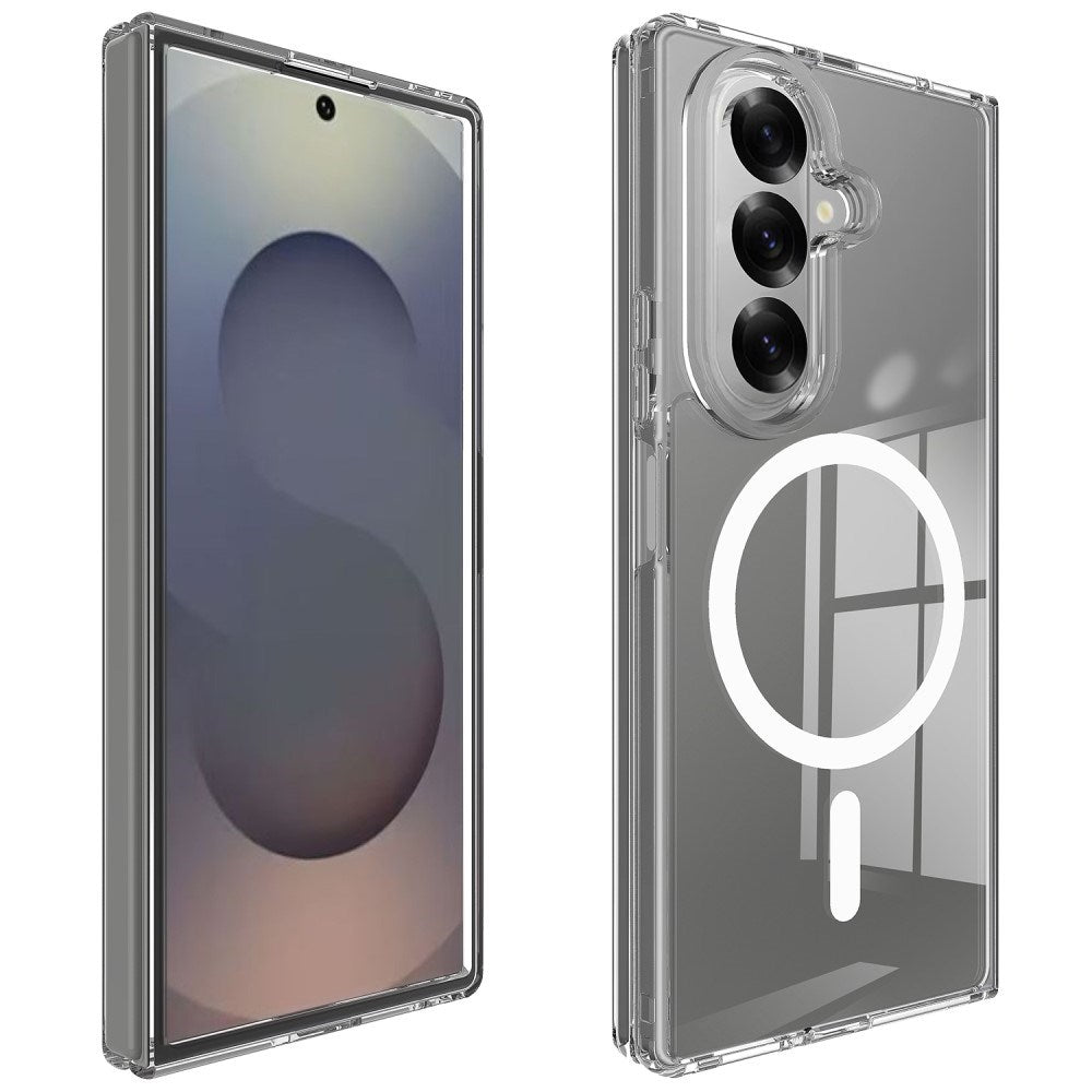EIDERWOOD Samsung Galaxy Z Fold7 Hybrid Plastik Bagside Cover - MagSafe Kompatibel - Gennemsigtig