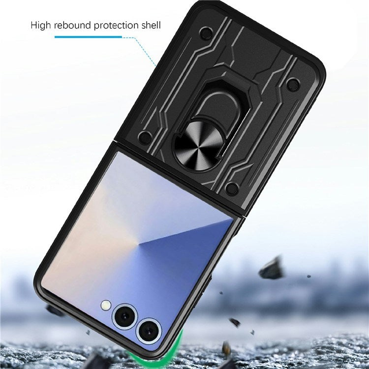 Samsung Galaxy Z Flip7 - EIDERWOOD Hybrid Håndværker Cover m. Kickstand - Grå