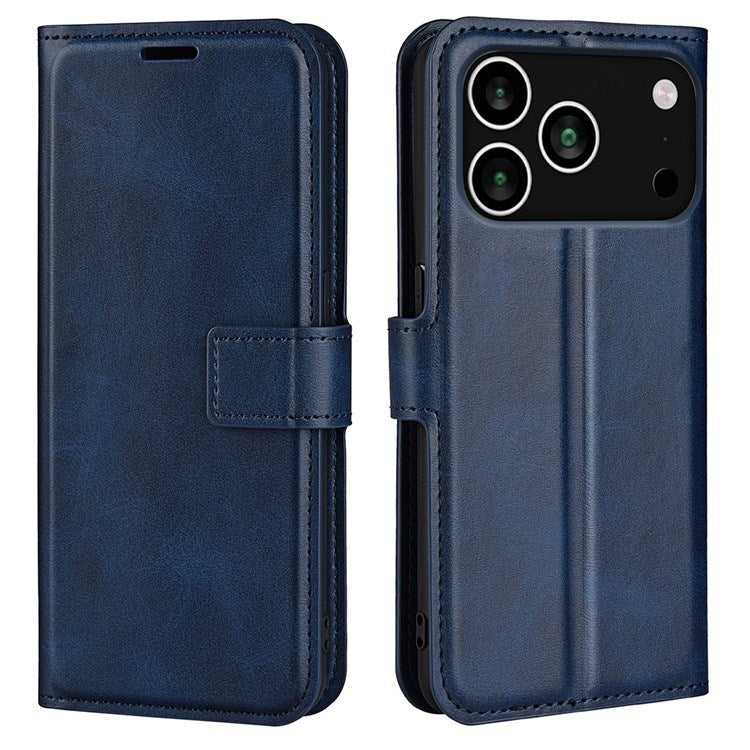 iPhone 17 Pro Max - EIDERWOOD Kunstlæder Flip Cover m. Ståfunktion & Kortholder - Blå