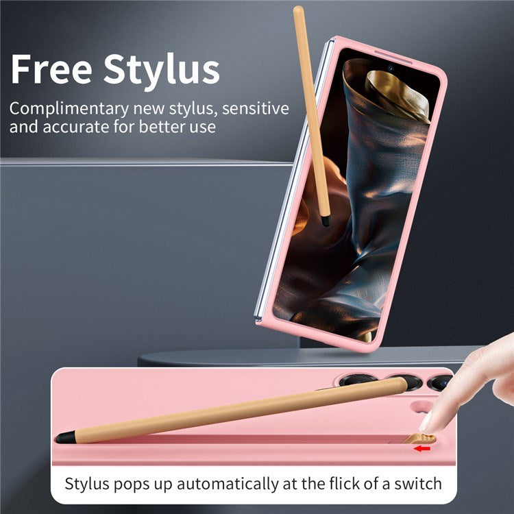 Samsung Galaxy Z Fold7 - EIDERWOOD Hårdt Plastik Cover m. Stylus - Lyserød