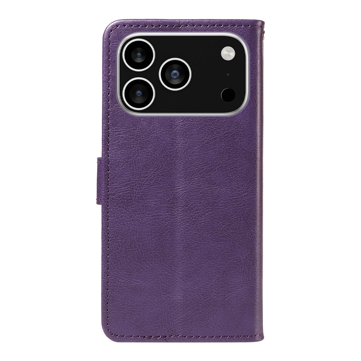 EIDERWOOD iPhone 17 Pro Kunstlæder Mobil Cover - Kortholder & Strop - Lilla