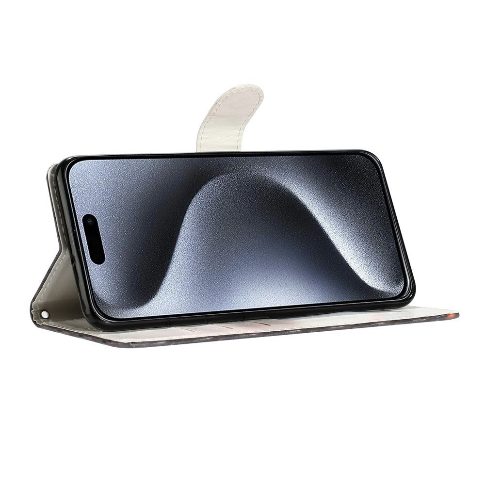 iPhone Air - EIDERWOOD Imiteret Læder Cover m. Pung & Strop - Blomster